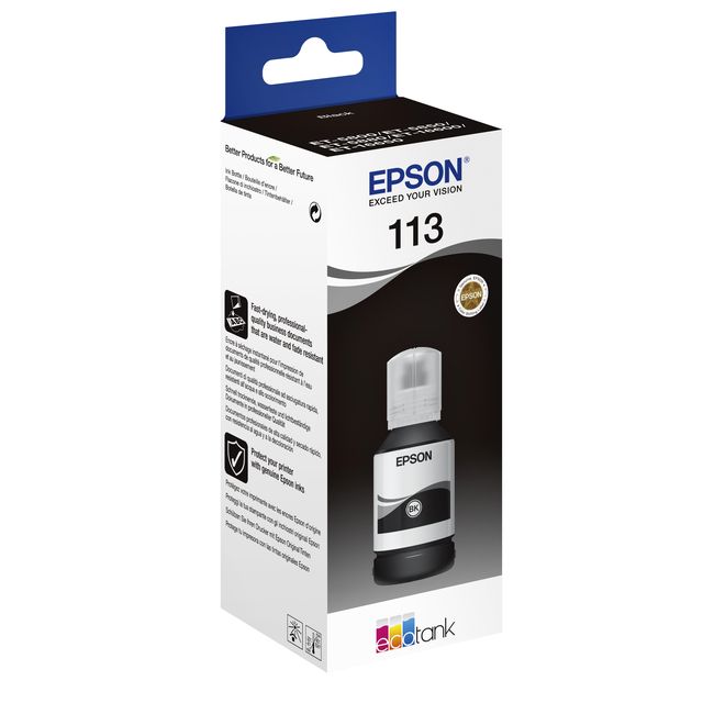 Epson -  113 EcoTank Pigment Black ink bottle