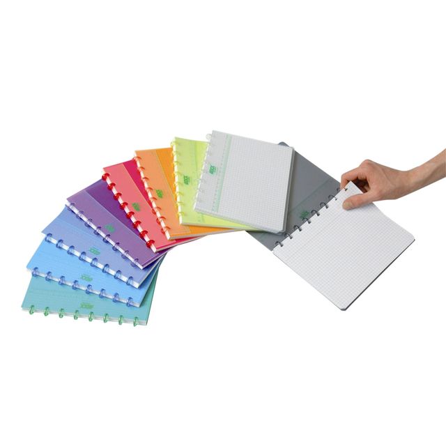 Adoc - Notizbuch A5 Diamant 4x8mm 144 Seiten 90gr sortiert | 10 Stück