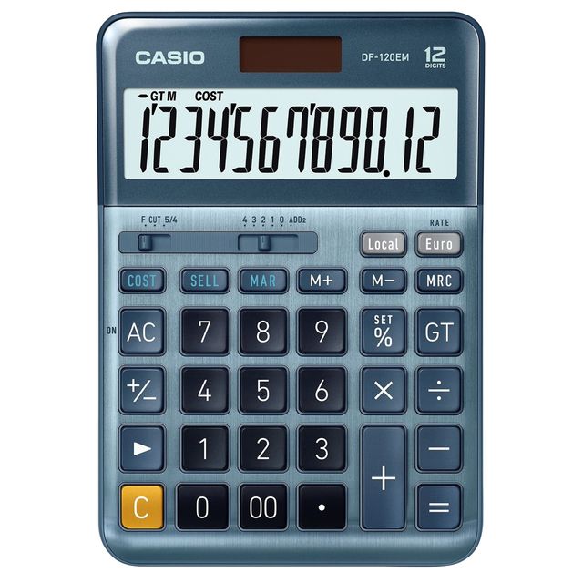 Casio - Taschenrechner DF-120EM