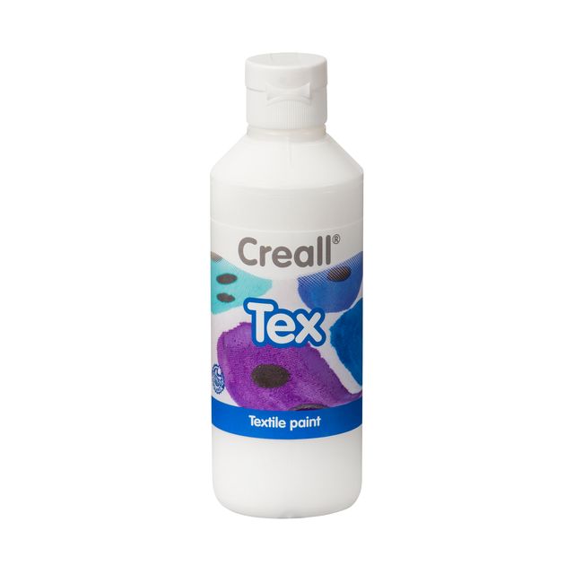 Creall -  Textielverf  tex wit 250ml | 6 stuks