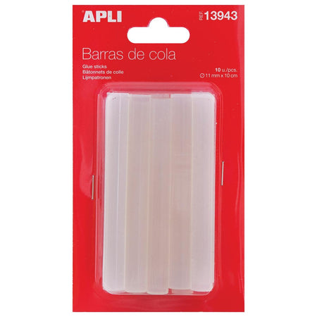 Apli -  transparante lijmpatronen 11 mm, blister met 10 stuks