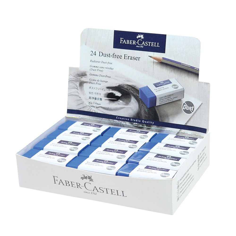 Faber Castell - Radiergummi Faber-Castell staubfrei blau