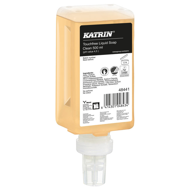 Katrin - Savon pour les mains liquide neutre pur sans contact 500ml 48441