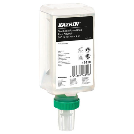 Katrin - Savon pour les mains Mousse neutre pure sans contact 500ml 48410 | 12 pièces