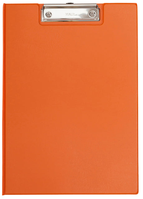 MAUL - Porte-bloc A4 portrait avec passant pour stylo PVC orange fluo | 12 pièces