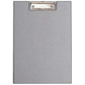 Maul - Klemmmappe A4 hoch mit Stiftschlaufe PVC silbergrau
