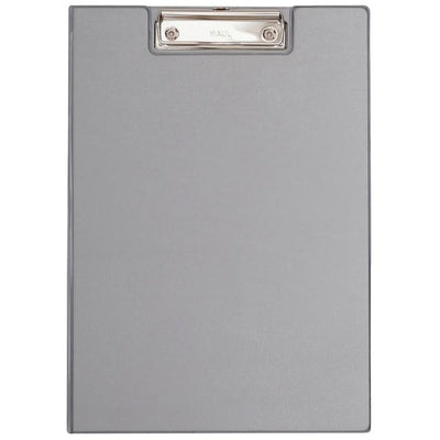 Maul - Klemmmappe A4 hoch mit Stiftschlaufe PVC silbergrau