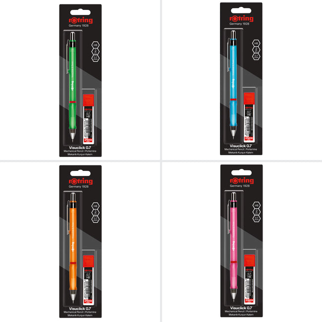 Rotring -  Vulpotlood visuclick 0.7mm assorti