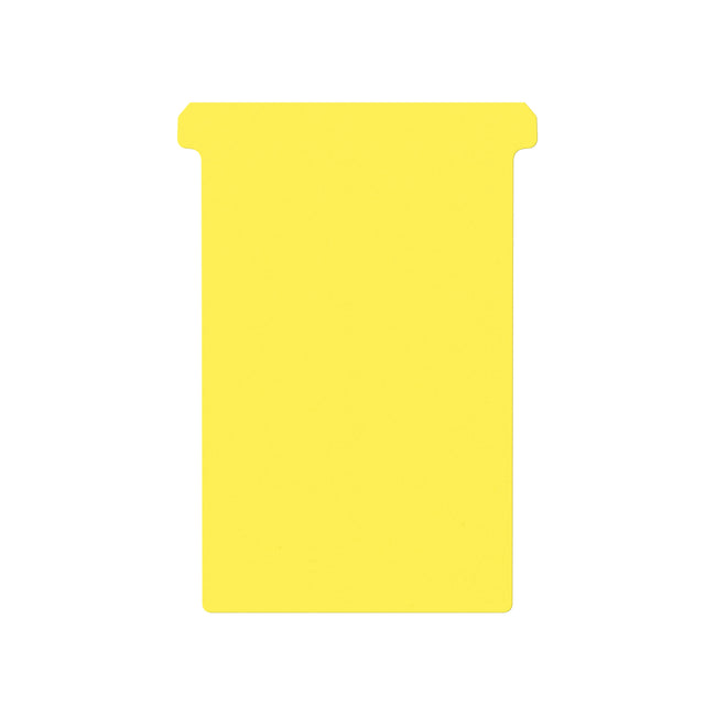 Djois - T-card taille 4 107mm jaune 100 pièces