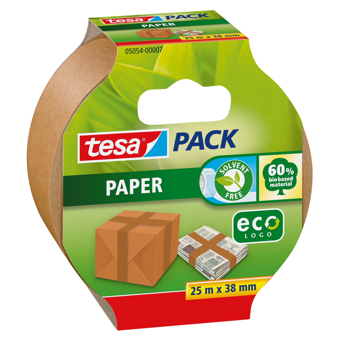 Tesa - Pack d'emballage® papier ecoLogo® 25mx38mm marron