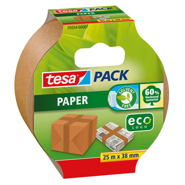 Tesa - Pack d'emballage® papier ecoLogo® 25mx38mm marron