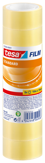 Tesa - Film adhésif® Standard 10mx19mm transparent 8 rouleaux