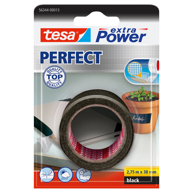 Tesa -  Reparatiee ® extra Power Perfect 2.75mx38mm zwart