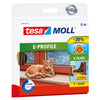 Tesa - Coupe-froid moll® E-profil caoutchouc autocollant 6mx9mm marron