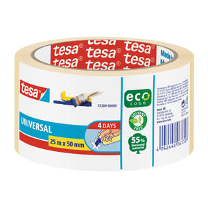 Tesa -  Afplake economy 50mmx25m beige | 6 stuks