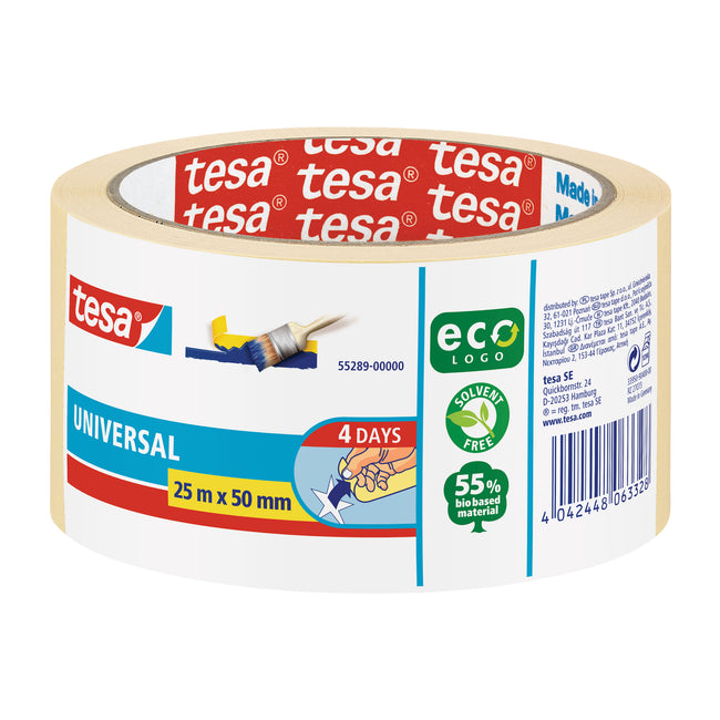Tesa - Afplake ® Economy 50mmx25m beige | 6 pièces