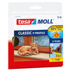 Tesa -  Tochtstrip moll p-profiel rubber 6mx9mm bruin