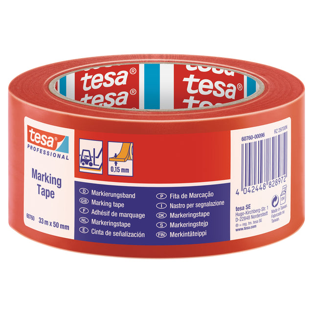 Tesa - Markeringse ® Professional 60760 PV1 50mmx33m rouge | 6 pièces