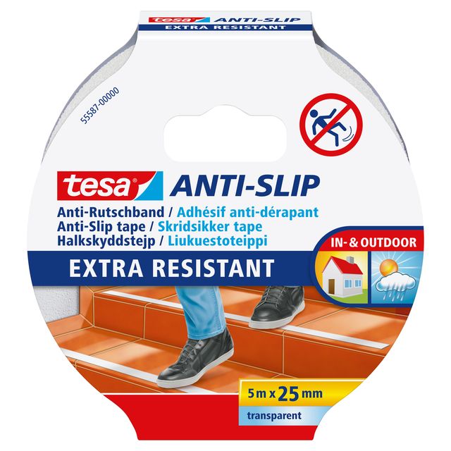 Tesa -  Anti-slip e ® 5mx25mm transparant