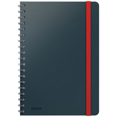 Leitz - Carnet Cosy B5 160 pages 100gr ligne spirale gris