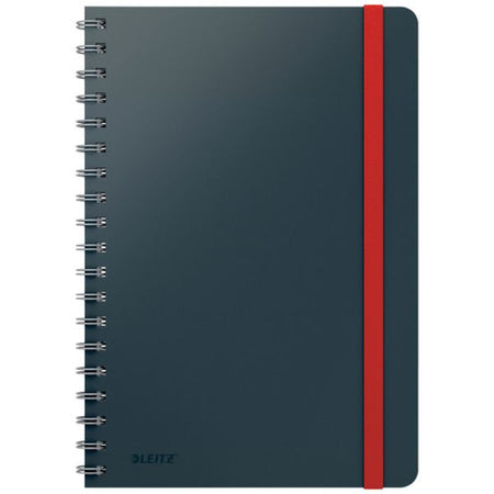 Leitz - Carnet Cosy B5 160 pages 100gr ligne spirale gris