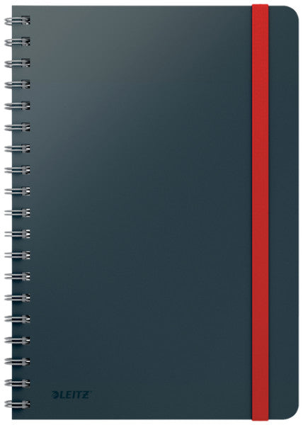 Leitz - Carnet Cosy B5 160 pages 100gr ligne spirale gris