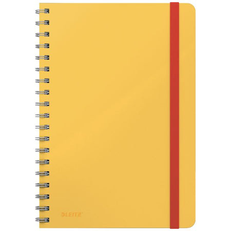 Leitz - Notizbuch Cozy B5 160 Seiten 100gr Spirallinie gelb | 5 Stück