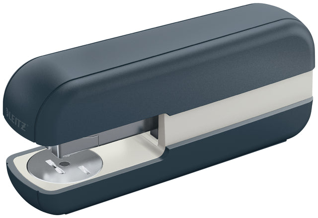 Leitz - Agrafeuse Cosy 30 feuilles 24/6 velours gris | 24 pièces