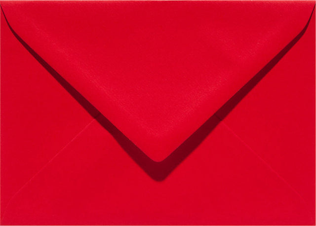 Papicolor - Enveloppe EA5 156x220mm rouge pack de 6 pièces