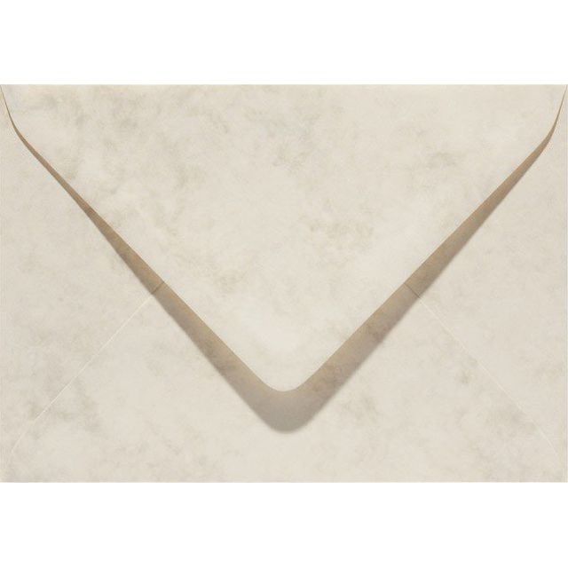 Papicolor - Enveloppe EA5 156x220mm marbre ivoire pack de 6 pièces