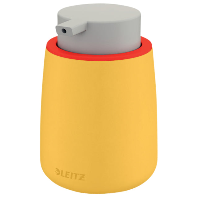 Leitz - Distributeur de savon pour les mains Cosy pour savon pour les mains 300ml jaune | 12 pièces