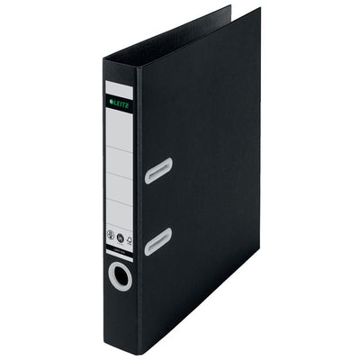 Leitz - Ordner Recycle 180° 50mm Karton A4 schwarz | 10 Stück