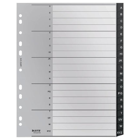 Leitz - Recycle Tab A4 11 trous A-Z extra large PP | 100 pièces