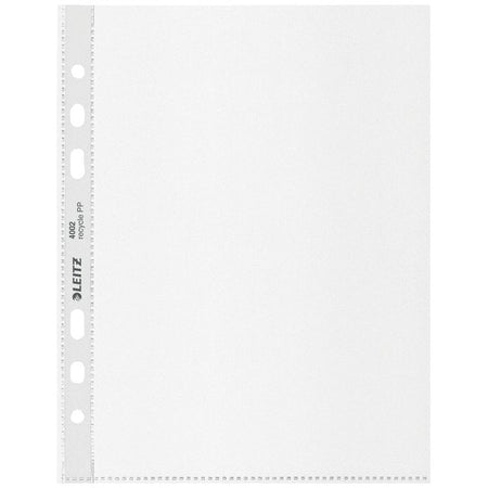 Leitz - Sac de présentation Recycle 100µ 6 trous PP A5 transparent 25 pièces