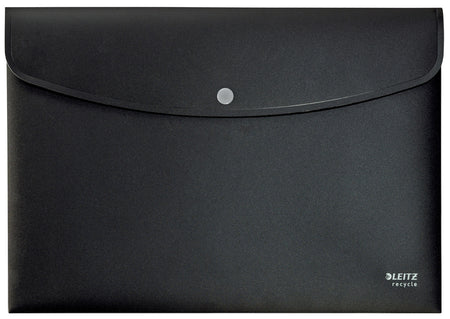 Leitz - Sac enveloppe Recycle A4 avec boutons pression PP noir