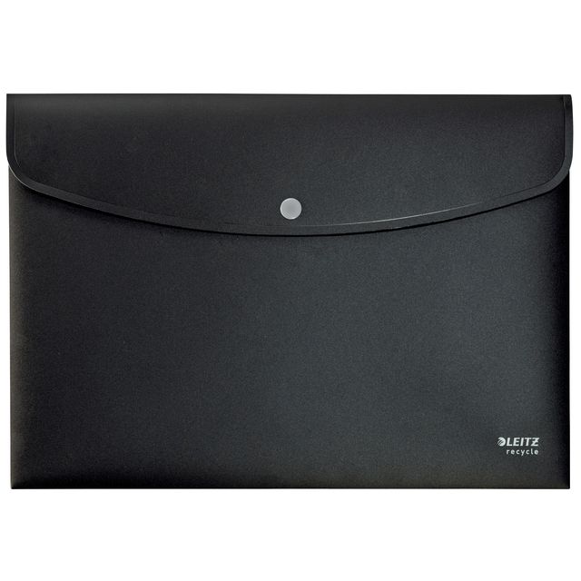 Leitz - Sac enveloppe Recycle A4 avec boutons pression PP noir