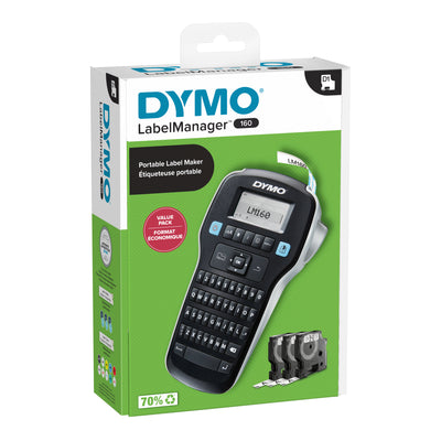 Dymo -  Labelprinter  labelmanager 160 qwerty 12mm pak