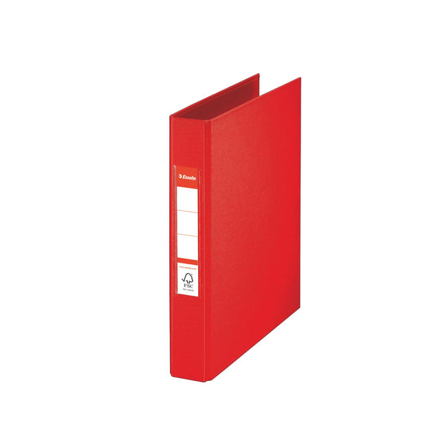 Esselte - Classeur à anneaux VIVIDA A5 2 anneaux O-mechanism 25mm PP Rouge