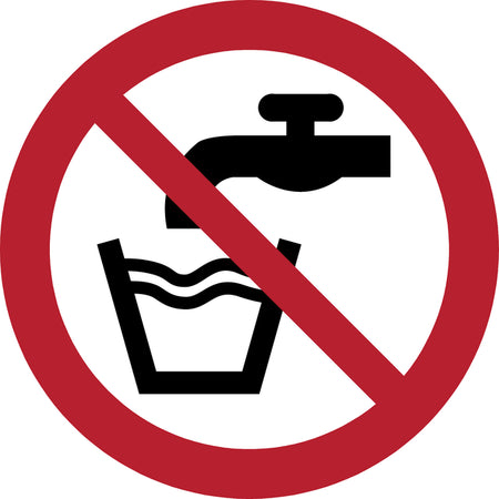 Djois -  Pictogram  geen drinkwater ø100mm rd