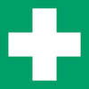 Djois - Pictogramme signe premiers secours 200x200mm vert