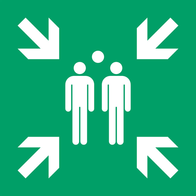 Quantore - Symbolschild Djois Treffpunkt 200x200mm grün