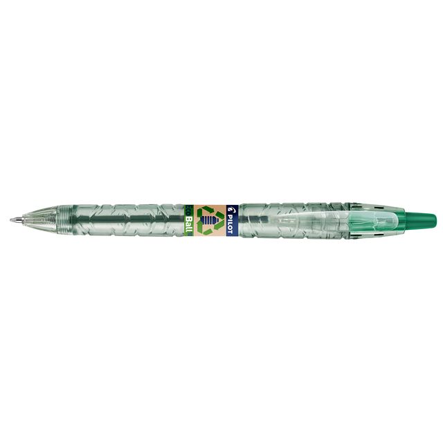 Pilot -  Balpen  Begreen B2P EcoBall medium groen | 10 stuks