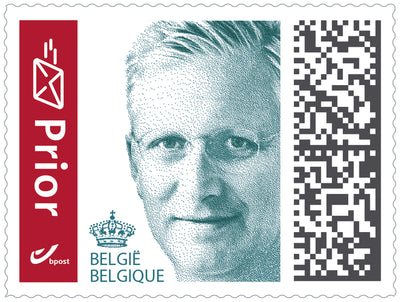 Prior - Timbre-poste Belgique autocollant paquet de 50 pièces