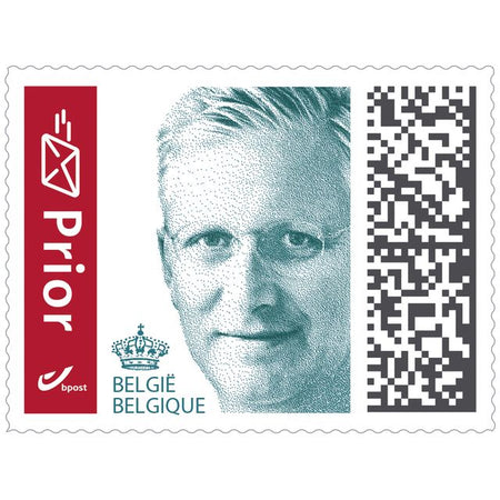Prior - Timbre-poste Belgique autocollant paquet de 50 pièces
