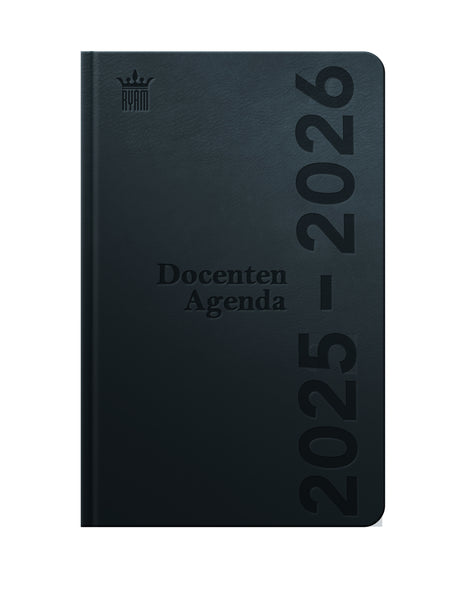 Ryam – Schulkalender 2025–2026 Lehrer DeLuxe 7 Tage/2 Seiten schwarz