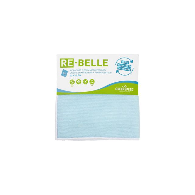 Greenspeed - Microvezeldoek re-belle 40x40cm blauw