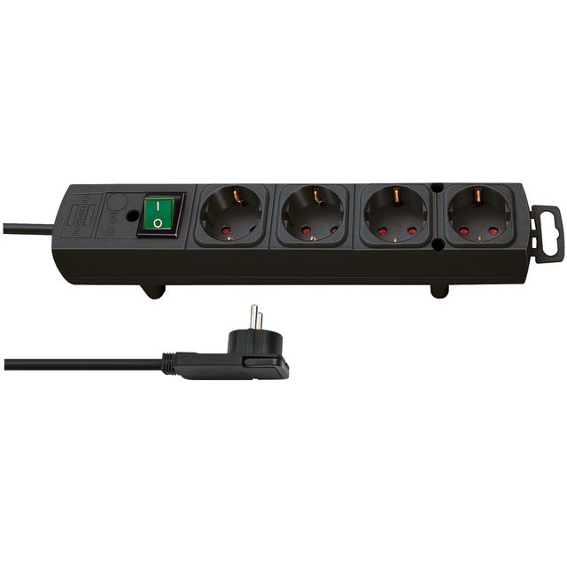 Brennenstuhl -  Stekkerdoos  comfort plus 4vdig 2m zw