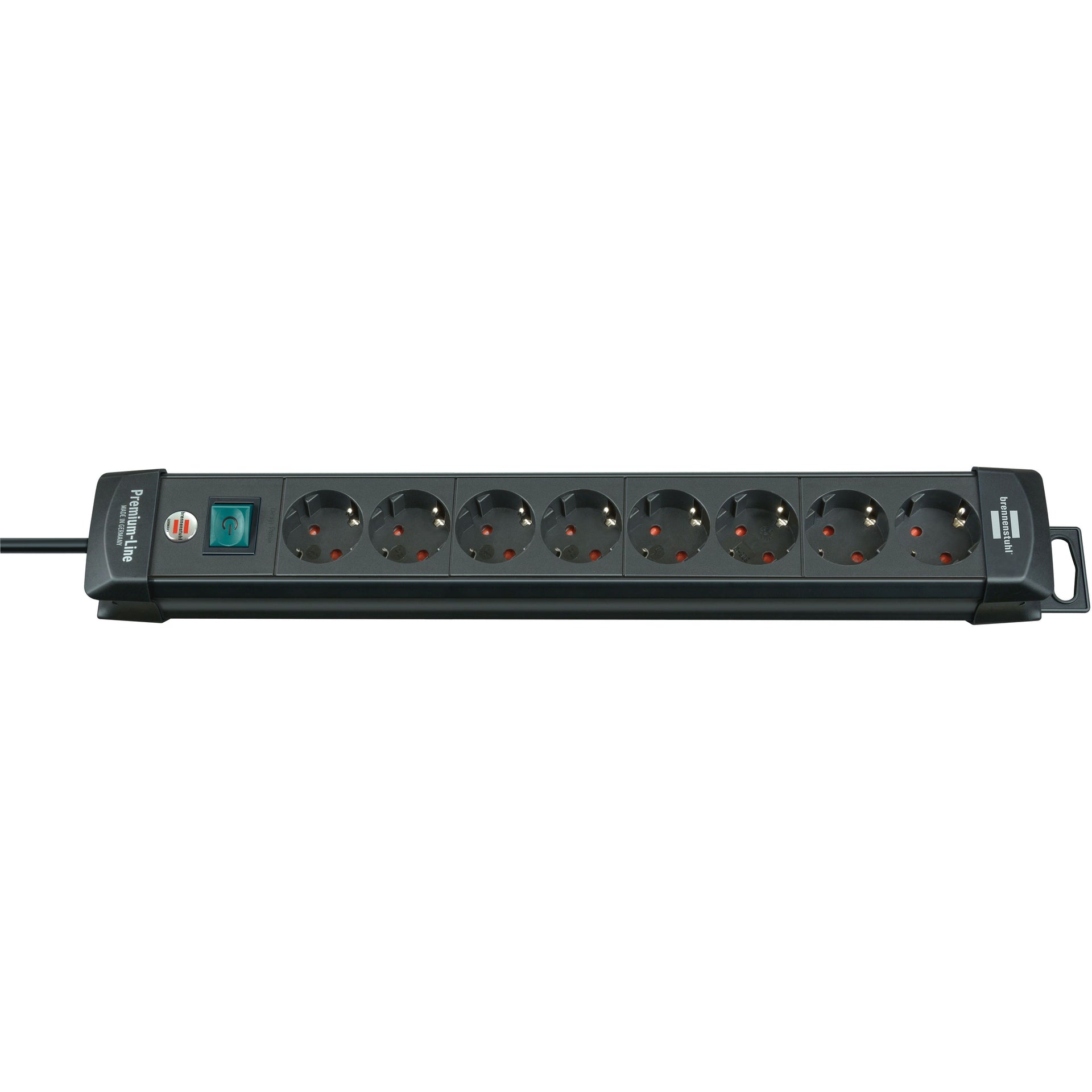 Brennerstuhl - Steckdosenleiste 8x 3 Meter schwarz
