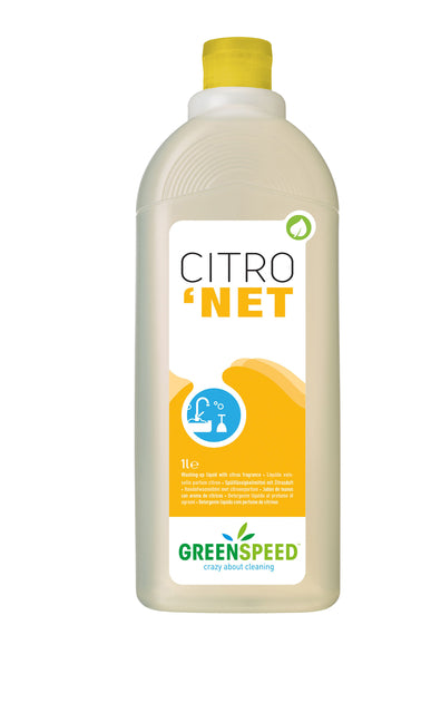 Greenspeed - Liquide vaisselle Citronet 1 litre | 12 pièces