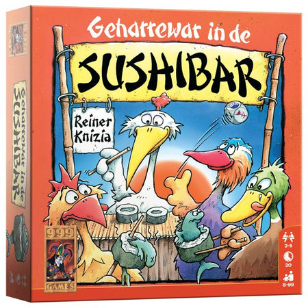 999 games -  Dobbelspel geharrewar in de sushibar | 12 stuks